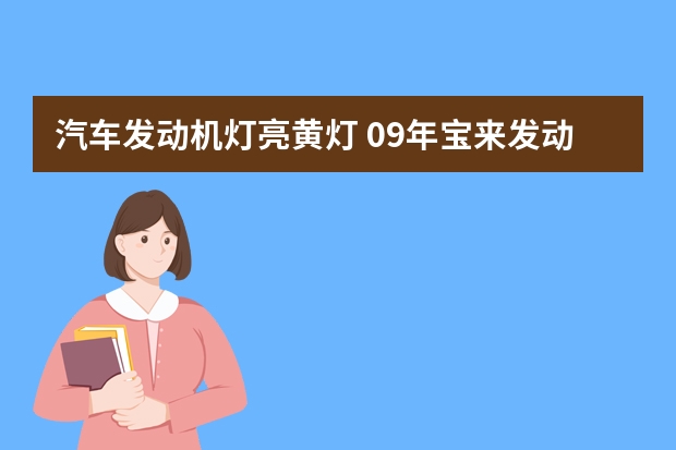 汽车发动机灯亮黄灯 09年宝来发动机型号