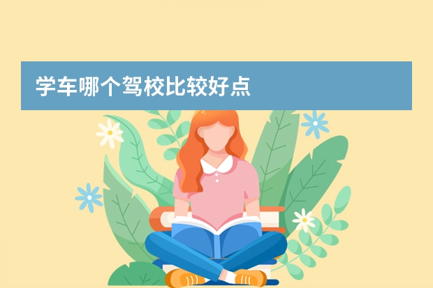 学车哪个驾校比较好点